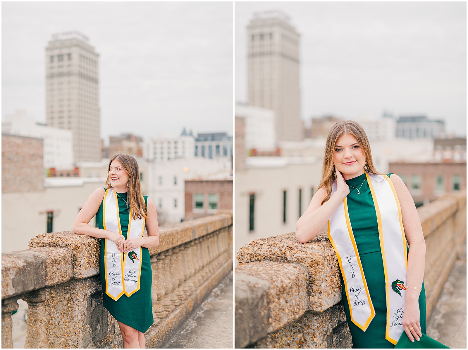 UAB Graduation Portraits at 22nd Street Bridge