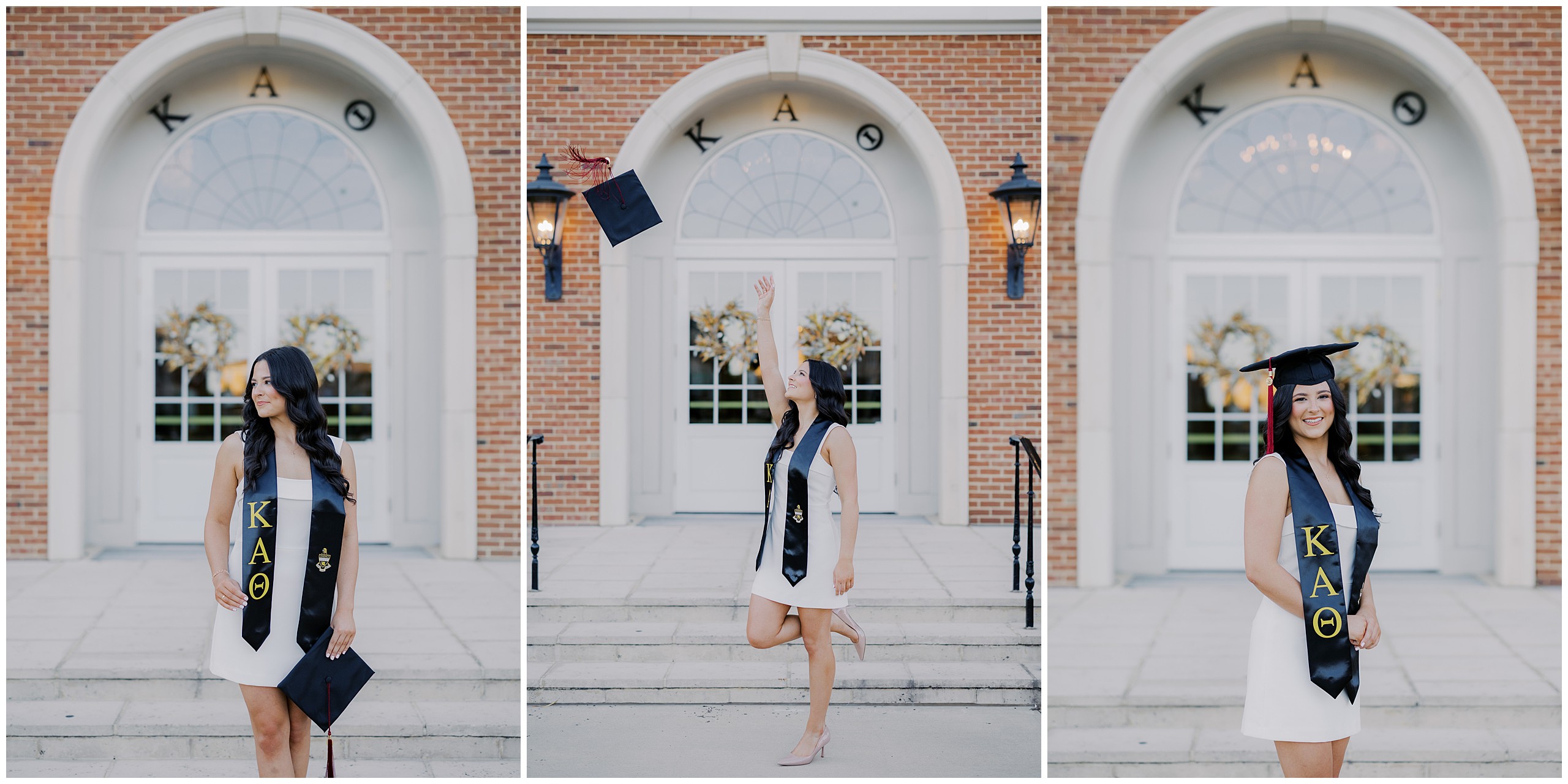 Kappa Alpha Theta sorority senior portraits in Tuscaloosa, Alabama