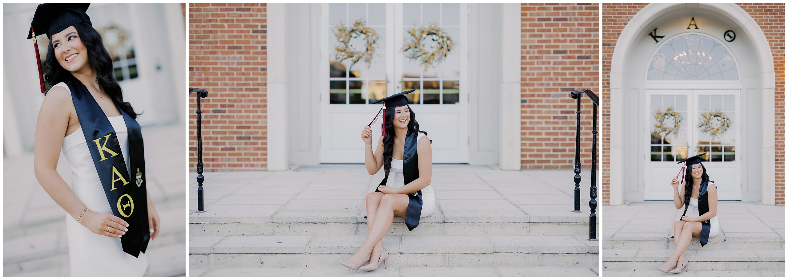 Kappa Alpha Theta sorority senior portraits in Tuscaloosa, Alabama