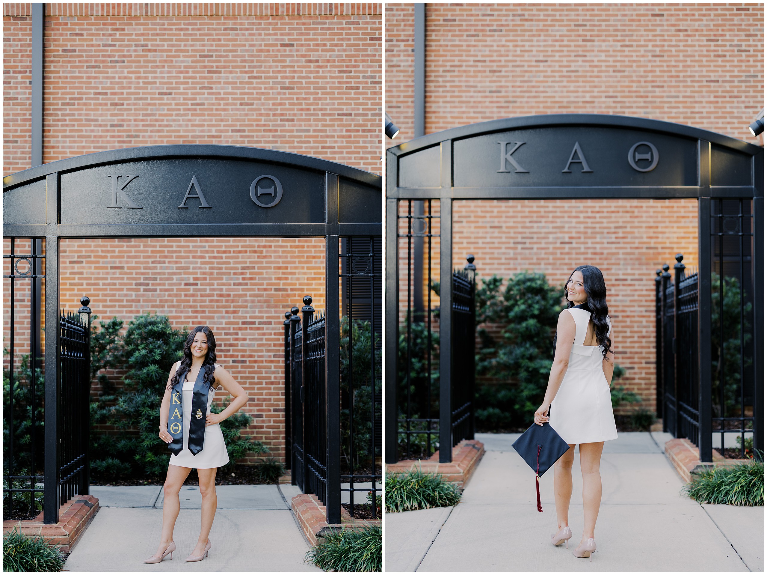Kappa Alpha Theta sorority senior portraits in Tuscaloosa, Alabama